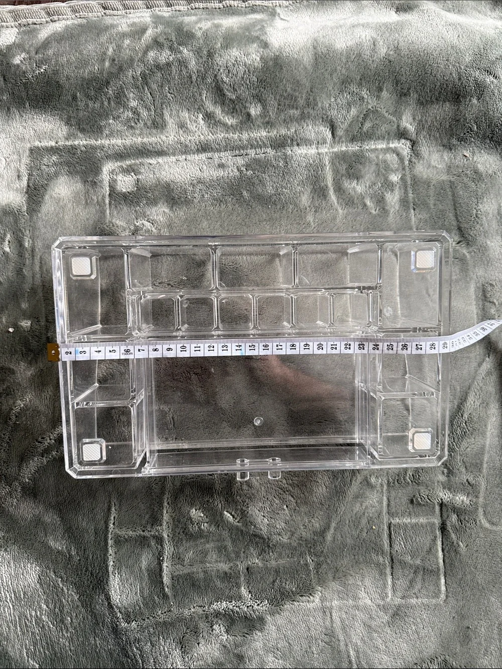 Clear Acrylic Makeup Organizer Tray - Transparent Cosmetic Storage